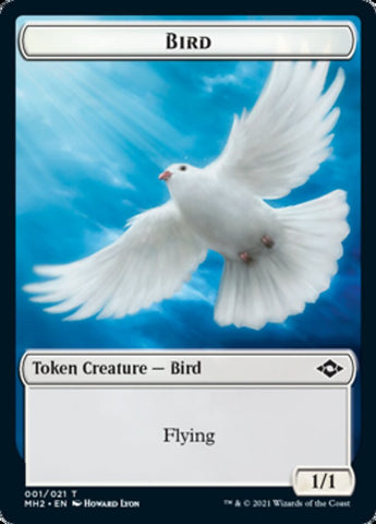 Bird Token // Treasure Token (21) [Modern Horizons 2 Tokens]